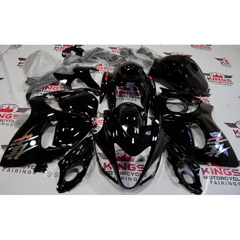 Suzuki GSX1300R Hayabusa (2008-2020) Black, Chrome Fairings No Seat Cowl No Bolt Kit No Tank