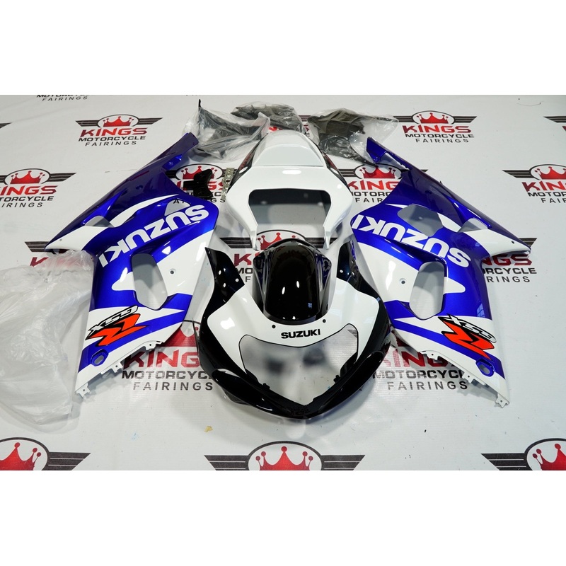 Suzuki GSXR600 (2000-2003) Blue, White, Black Fairings No Seat Cowl No Bolt Kit No Tank