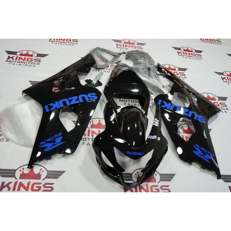 Suzuki GSXR750 (2004-2005) Black, Blue Fairings No Seat Cowl No Bolt Kit No Tank
