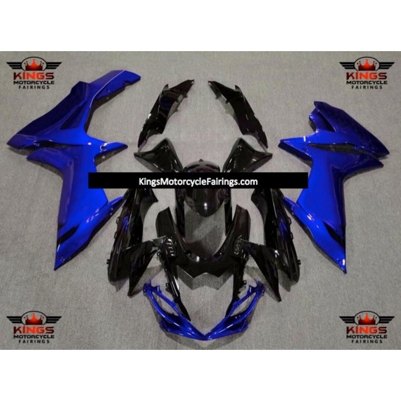 Suzuki GSXR750 (2011-2023) Black & Blue Fairings No Seat Cowl No Bolt Kit No Tank