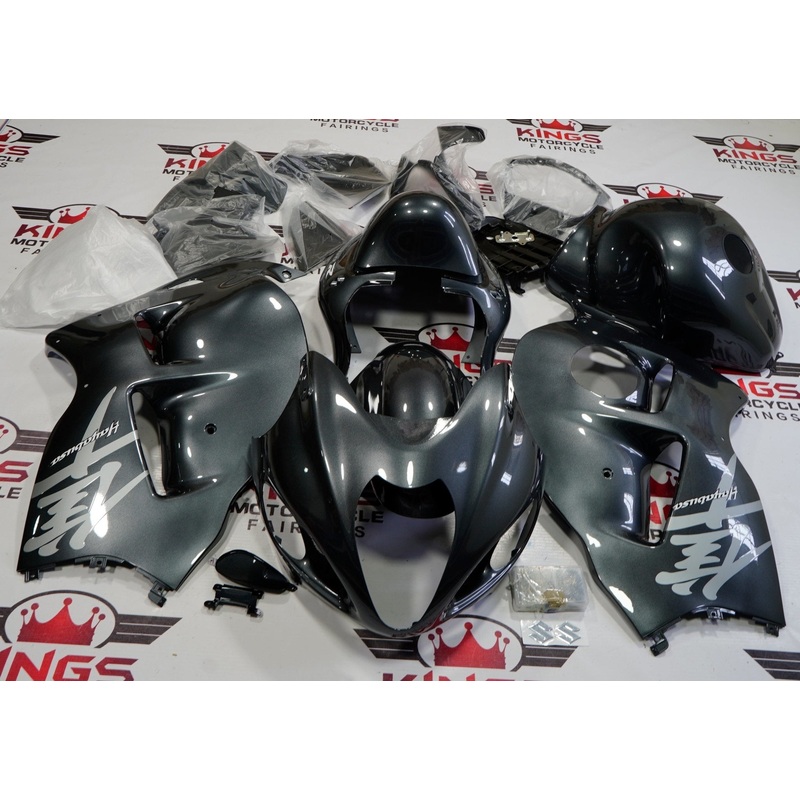 Suzuki Hayabusa (1999-2007) Dark Gray Fairings No Seat Cowl No Bolt Kit No Tank