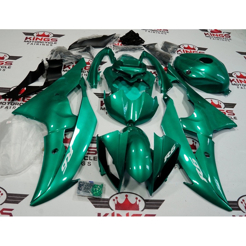 Yamaha YZF-R6 (2008-2016) Green Fairings No Seat Cowl No Bolt Kit No Tank
