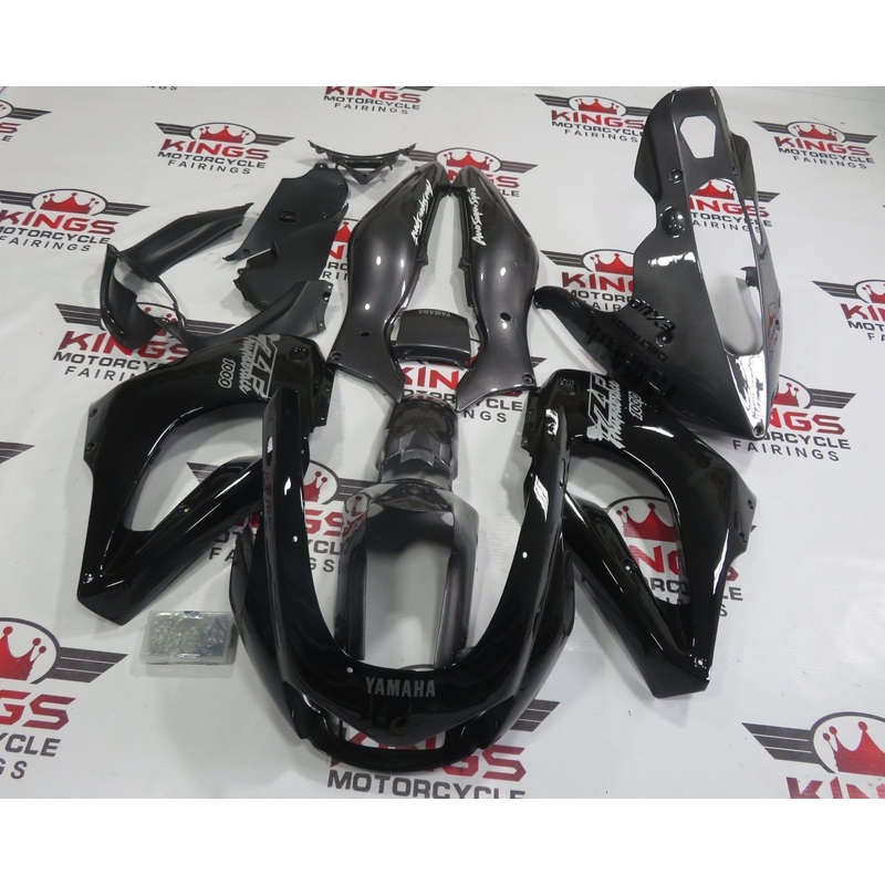 Yamaha YZF1000R (1996-2007) Black, Gray Fairings Clear Windscreen: Free Bolt Kit: No