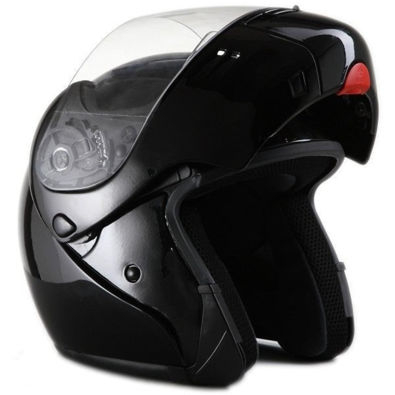 Full Face Modular Gloss Black Kings Motorcycle Helmet – MODB XS
