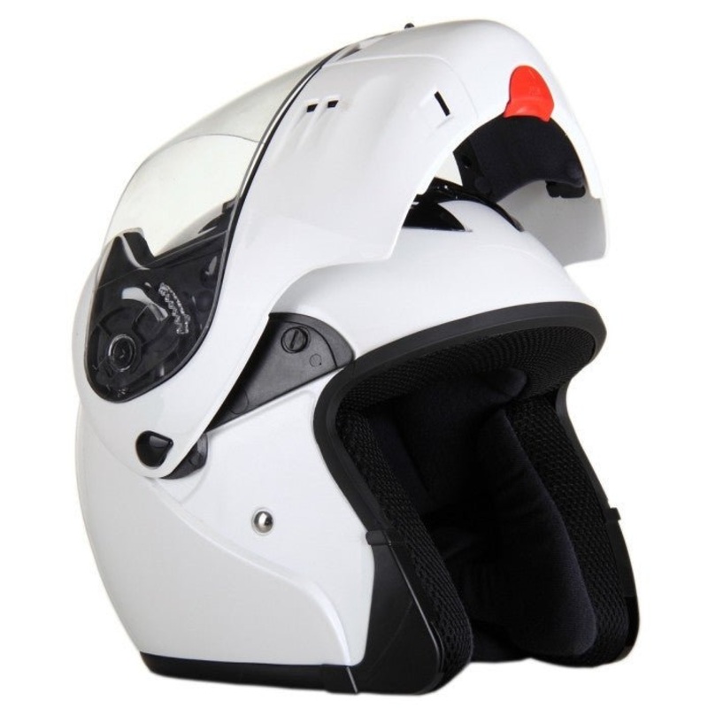 Full Face Modular White Kings Motorcycle Helmet – MODW XS