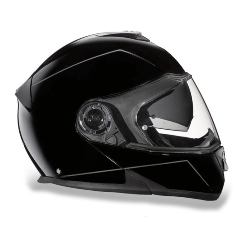 GLOSS BLACK GLIDE MOTORCYCLE HELMET – MG1A XS