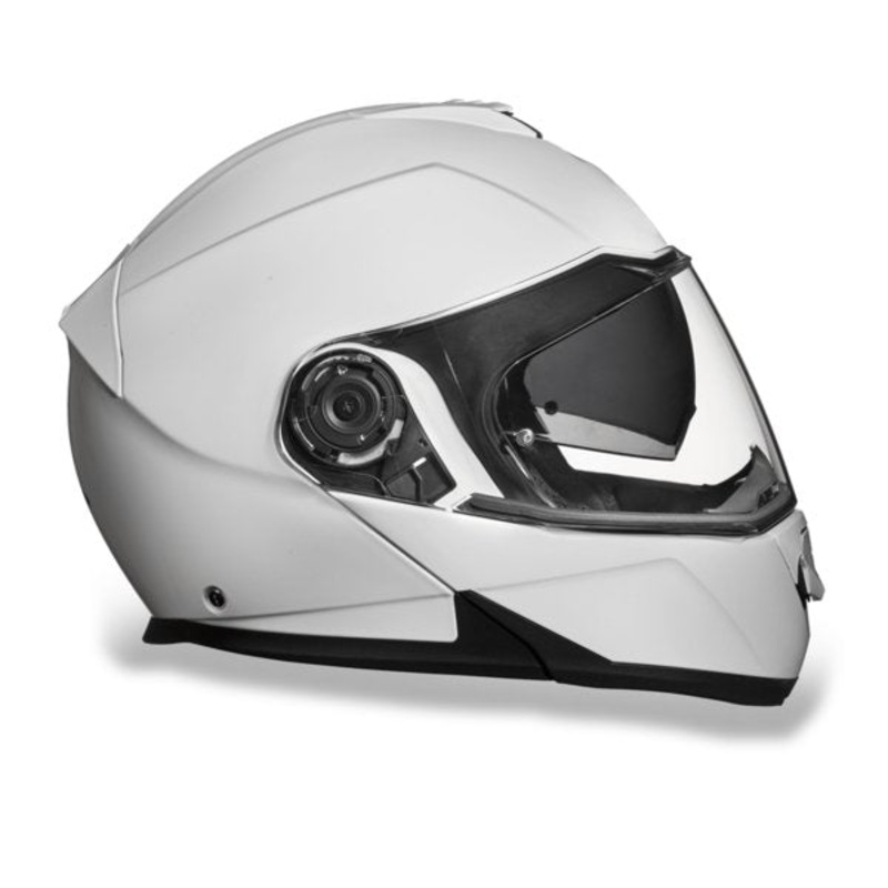 GLOSS WHITE GLIDE MOTORCYCLE HELMET – MG1C XS