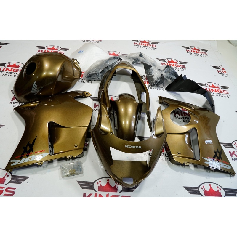HONDA CBR1100XX Super Blackbird (1996-2007) Bronze Fairings Clear Windscreen: Free No Bolt Kit No Tank