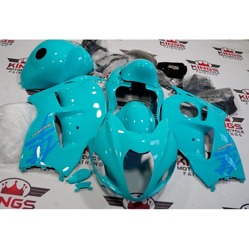 Suzuki Hayabusa (1999-2007) Light Blue & Blue Fairings No Seat Cowl No Bolt Kit No Tank