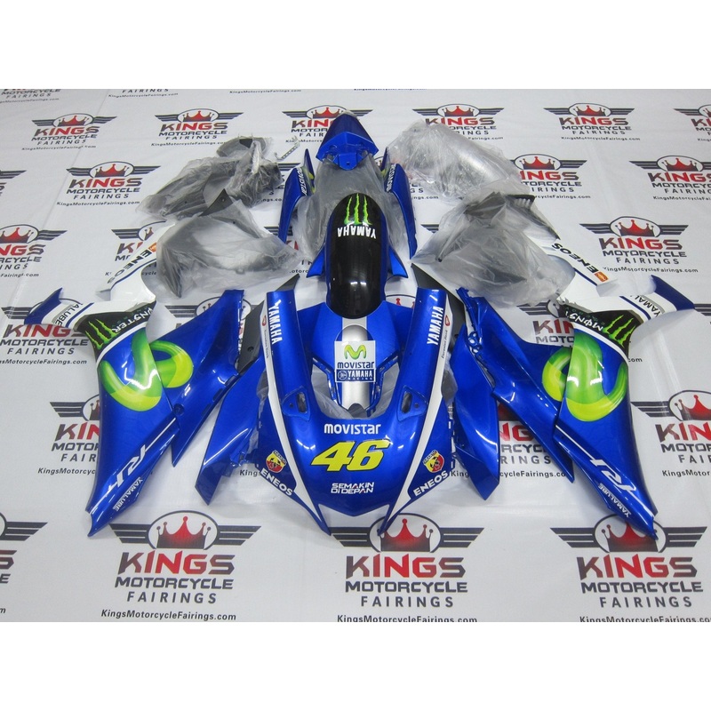 Yamaha YZF-R1 (2020-2025) Blue Movistar Fairings No Seat Cowl No Bolt Kit No Tank