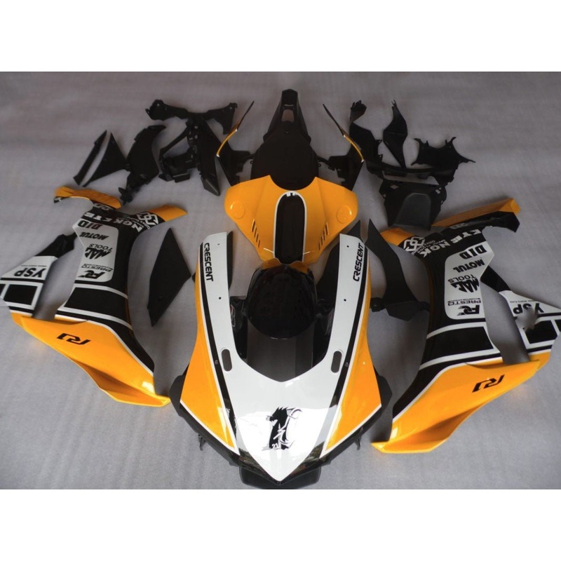 Yamaha YZF-R1 (2020-2025) Dark Yellow, White, Black Fairings No Seat Cowl No Bolt Kit No Tank