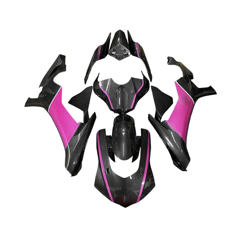 Yamaha YZF-R1 (2020-2025) Faux Carbon Fiber, Pink Fairings No Seat Cowl No Bolt Kit No Tank