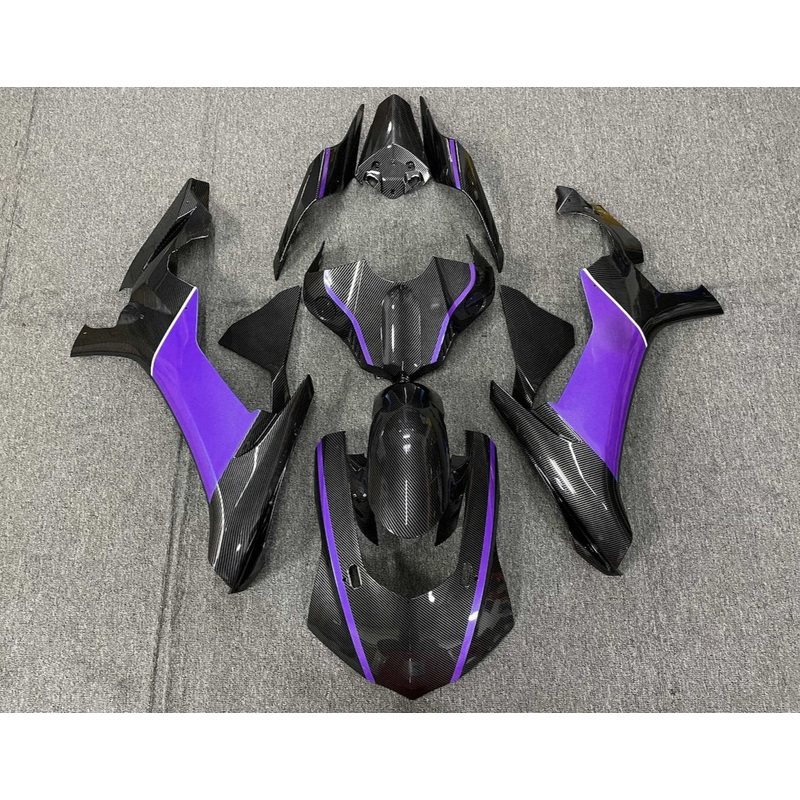 Yamaha YZF-R1 (2020-2025) Faux Carbon Fiber, Purple Fairings No Seat Cowl No Bolt Kit No Tank