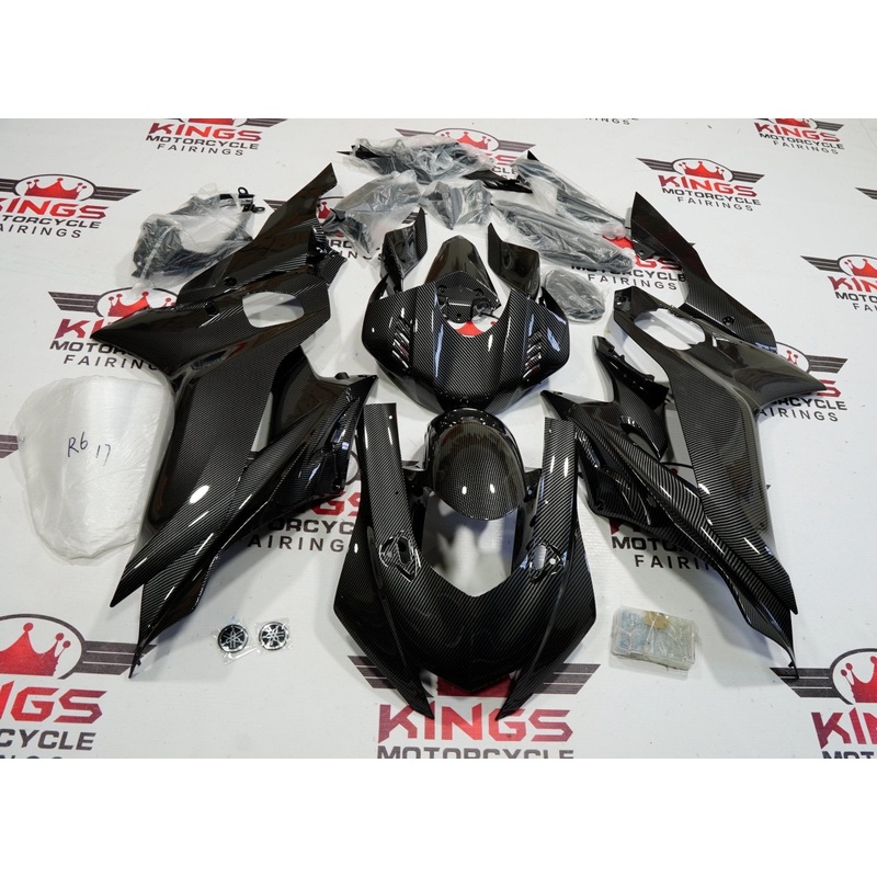 YAMAHA YZF-R6 (2017-2022) Faux Carbon Fiber Fairings No Seat Cowl No Bolt Kit No Tank
