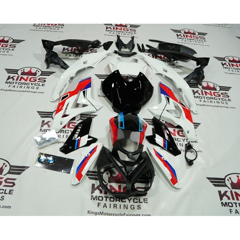 BMW S1000R Fairings (2014-2016) White, Red, Black, Blue No Tank No Bolt Kit Clear Windscreen: Free