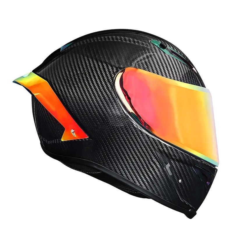 Carbon Fiber 3k Twill HNJ Motorcycle Helmet Small (S)= 50-53 CM’s