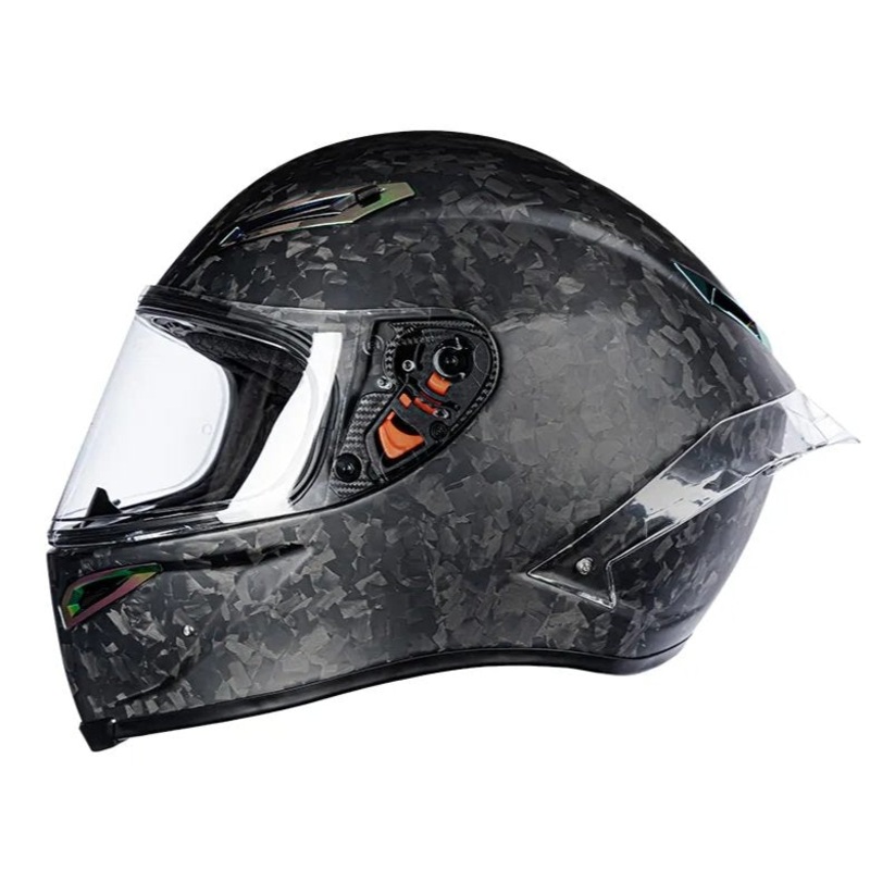 Carbon Fiber Forged HNJ Motorcycle Helmet Small (S)= 50-53 CM’s