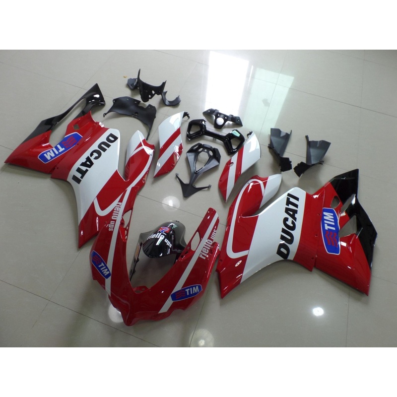 Ducati 1199 (2011-2014) Red, White, Black, Blue Tim Fairings No Tank No Seat Cowl No Bolt Kit