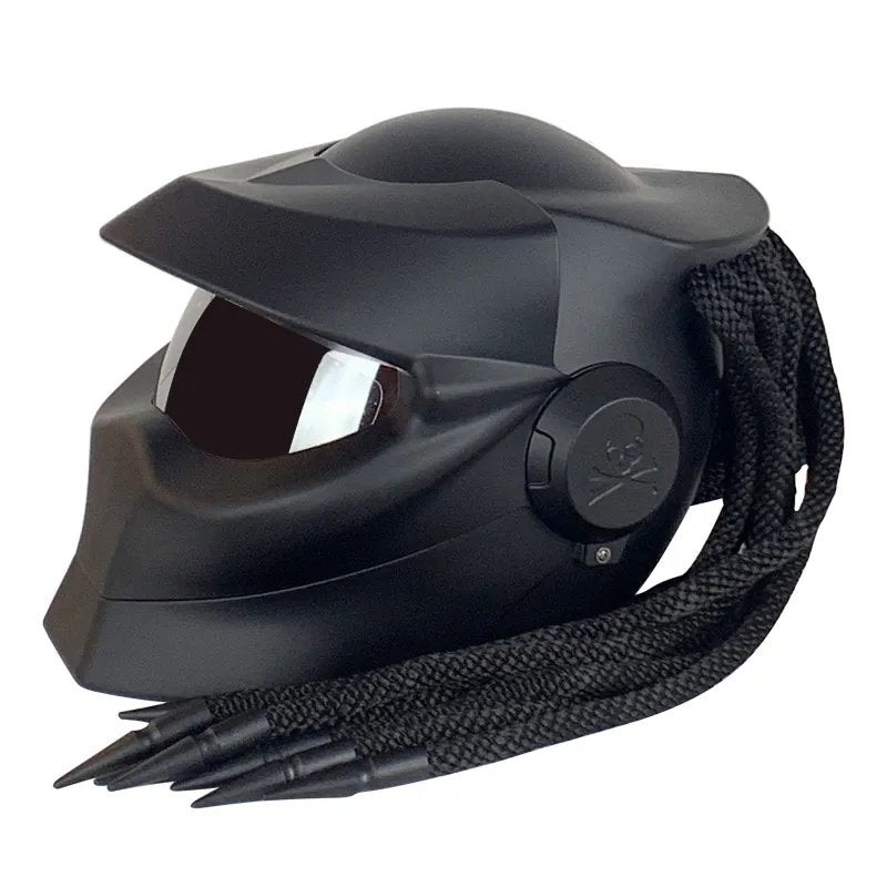 Matte Black Predator HNJ Motorcycle Helmet Small (S)= 50-53 CM’s