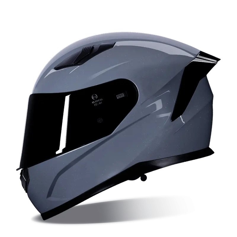 Nardo Gray HNJ Motorcycle Helmet with Black Visor Black Visor Medium (M)= 52-53 CM’s
