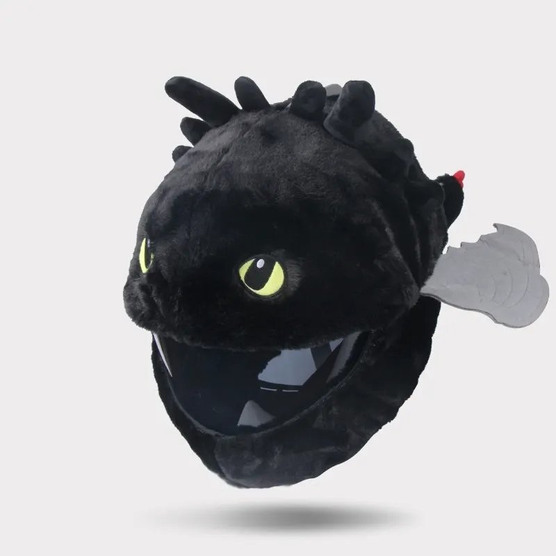 Black Dragon Cartoon Motorcycle Helmet Cover
