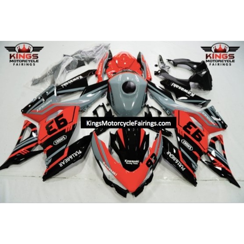 Fairings for Kawasaki Ninja 400 (2018-2023) Red, Black, Nardo Gray, White No Tank No Seat Cowl No Bolt Kit