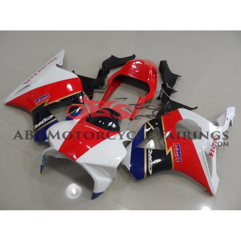 HONDA CBR900RR 954 (2002-2003) Red, White, Blue, Gold, Dark Blue Race Fairings Clear Windscreen: Free No Bolt Kit