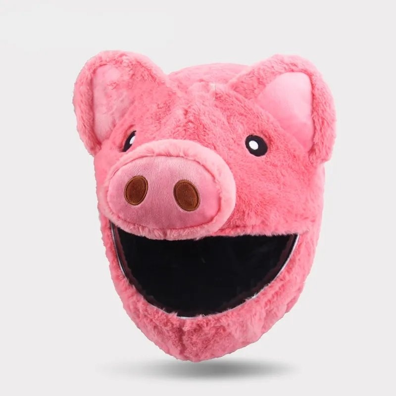 Pink Pig Cartoon Motorcycle Helmet Cover