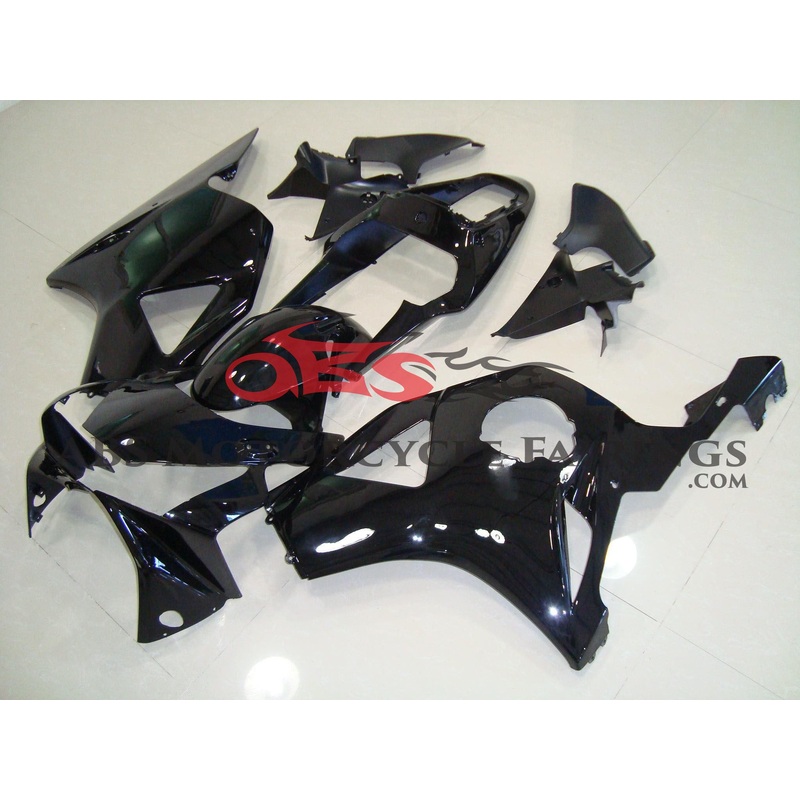 HONDA CBR900RR 954 (2002-2003) Black Fairings Clear Windscreen: Free No Bolt Kit