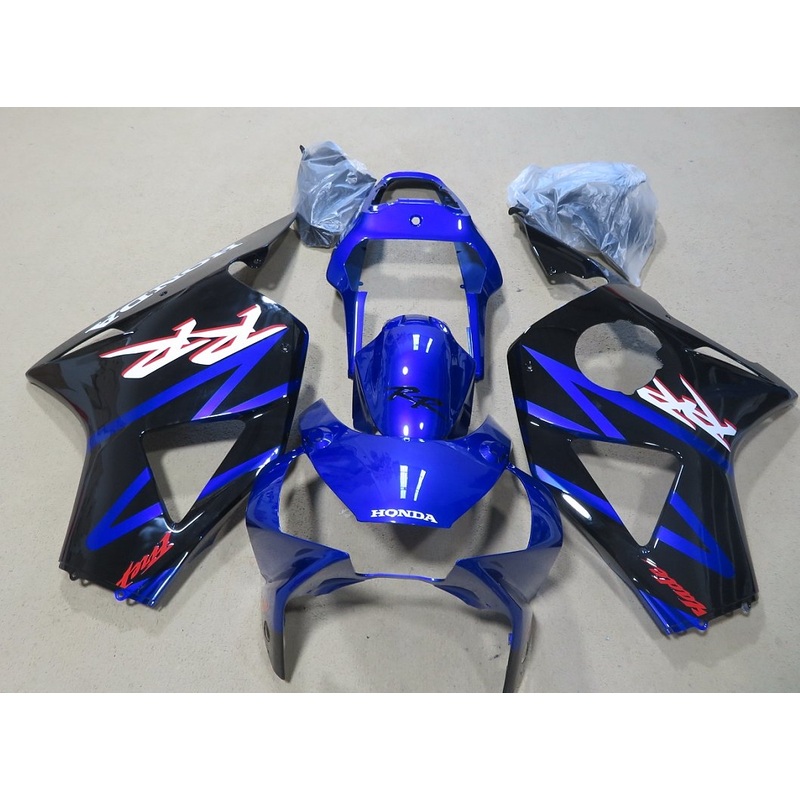 HONDA CBR900RR 954 (2002-2003) Blue, Black, Red & White Fairings Clear Windscreen: Free No Bolt Kit