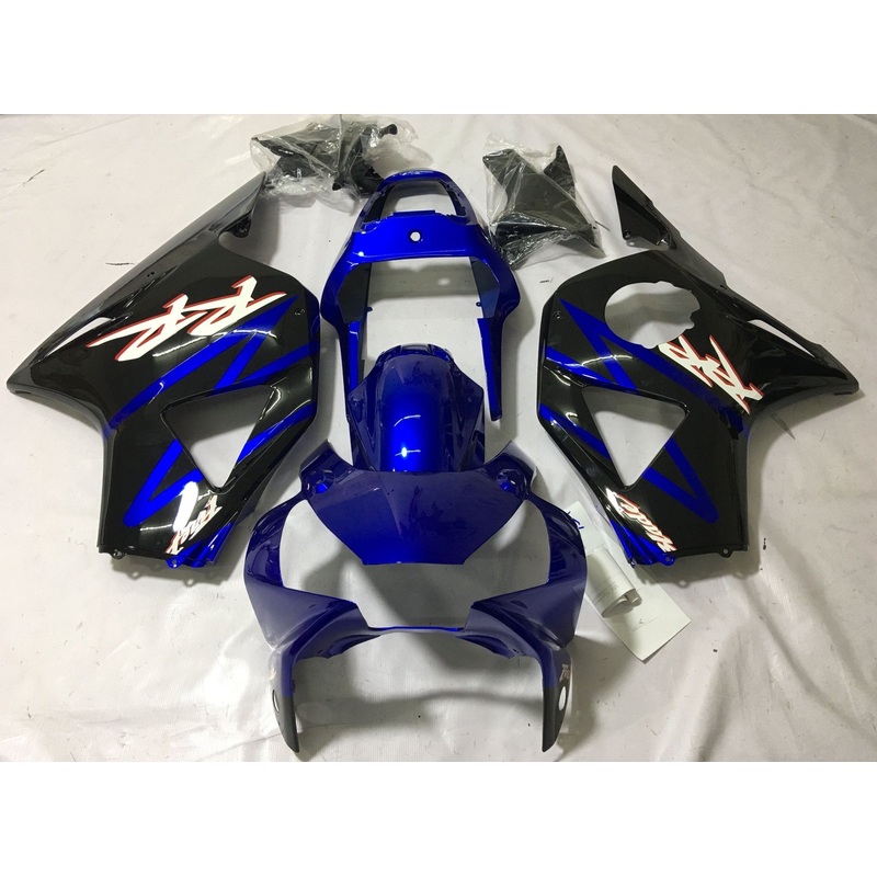 HONDA CBR900RR 954 (2002-2003) Blue, Black, White & Red Fairings Clear Windscreen: Free No Bolt Kit