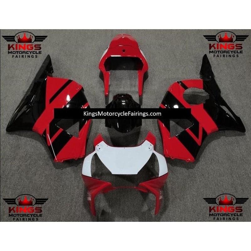 HONDA CBR900RR 954 (2002-2003) Red, Black & White Fairings Clear Windscreen: Free No Bolt Kit