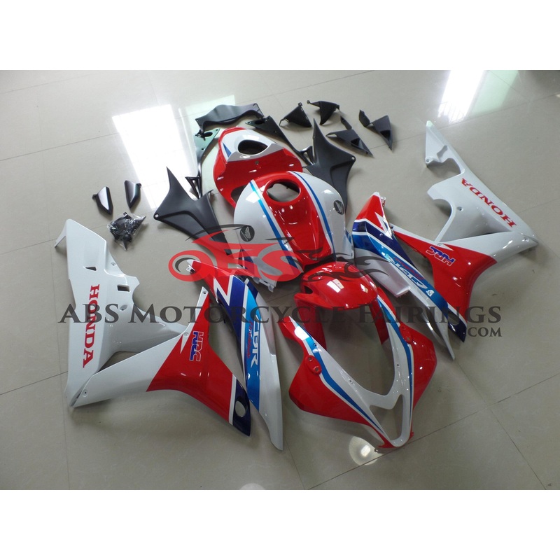 HRC Style Red & White 2007-2008 Honda CBR600RR HRC Style Red & White Clear (Injection Mold) Select Bolt Kit