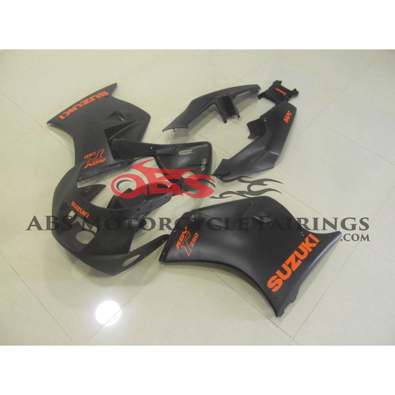 Matte Black with Orange Decals Suzuki RGV250 VJ21 Matte Black with Orange Decals Clear (Injection Mold) Select Bolt Kit