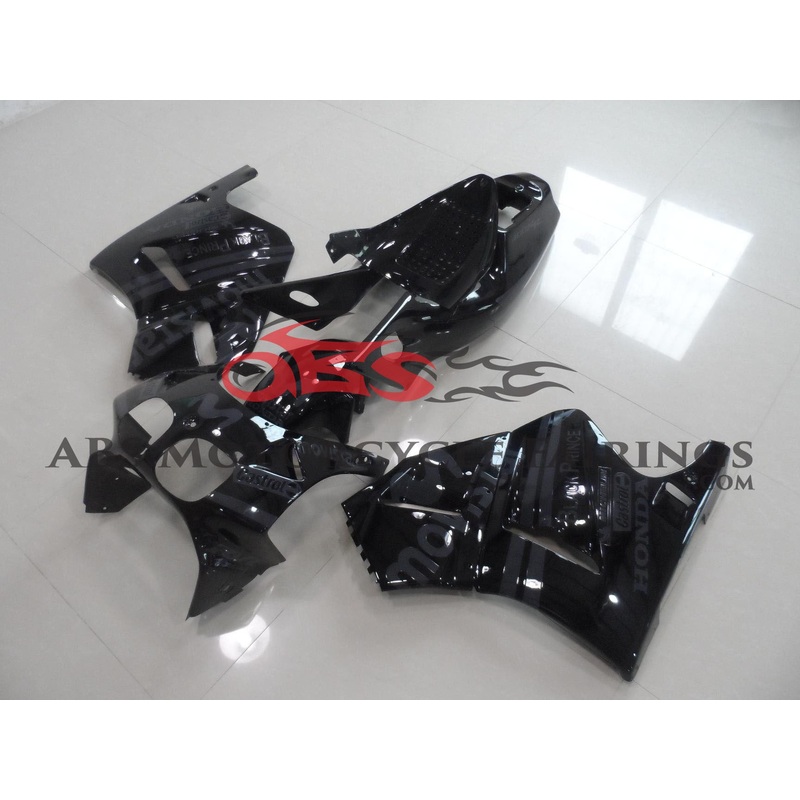 Movistar Black with Grey Decals 1994 Honda RVF400R NC35 Movistar Black with Grey Decals Clear (Injection Mold) Select Bolt Kit