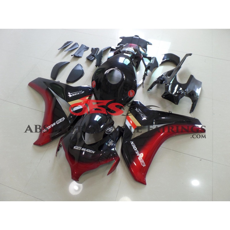 Mugen Black & Red 2008-2011 Honda CBR1000RR Mugen Black & Red Clear (Injection Mold) Select Bolt Kit
