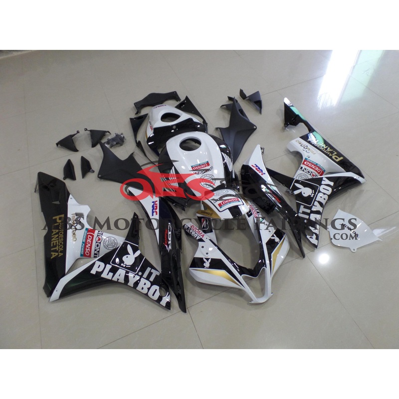 Playboy Black & White 2007-2008 Honda CBR600RR Playboy Black & White Clear (Injection Mold) Select Bolt Kit