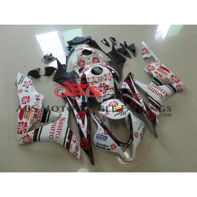 Red Nastro Azurro 2007-2008 Honda CBR600RR Red Nastro Azurro Clear (Injection Mold) Select Bolt Kit
