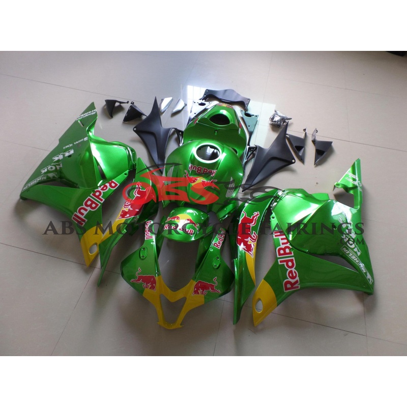 Redbull Metallic Green 2009-2012 Honda CBR600RR Redbull Metallic Green Clear (Injection Mold) Select Bolt Kit