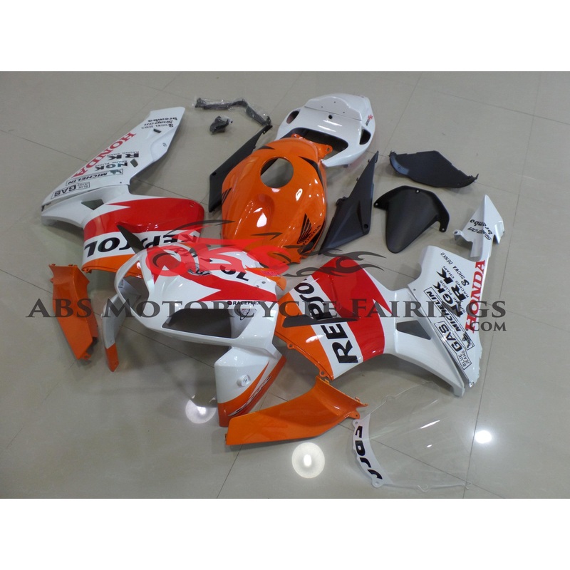 Repsol Orange & White 2005-2006 Honda CBR600RR Repsol Orange & White Clear (Injection Mold) Select Bolt Kit