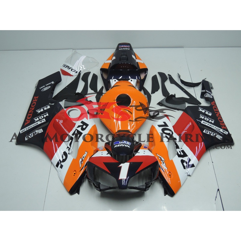 Repsol RCV Orange 2004-2005 Honda CBR1000RR Repsol RCV Orange Clear (Injection Mold) Select Bolt Kit
