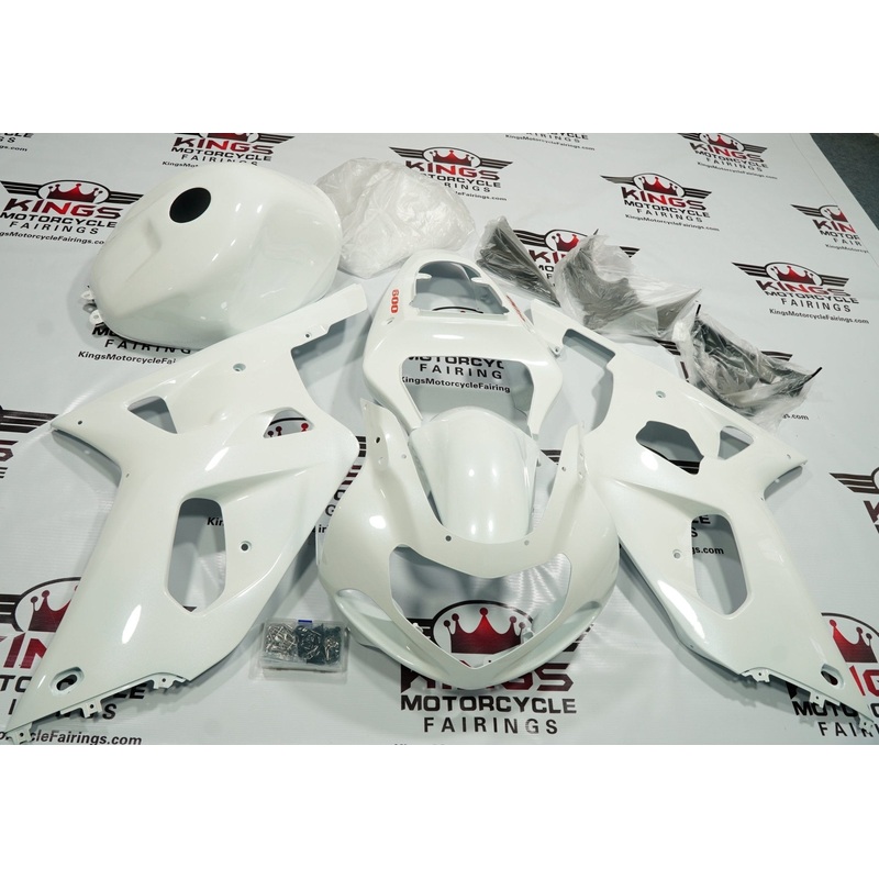 Suzuki GSXR600 (2000-2003) White & Red Fairings No Seat Cowl No Bolt Kit No Tank