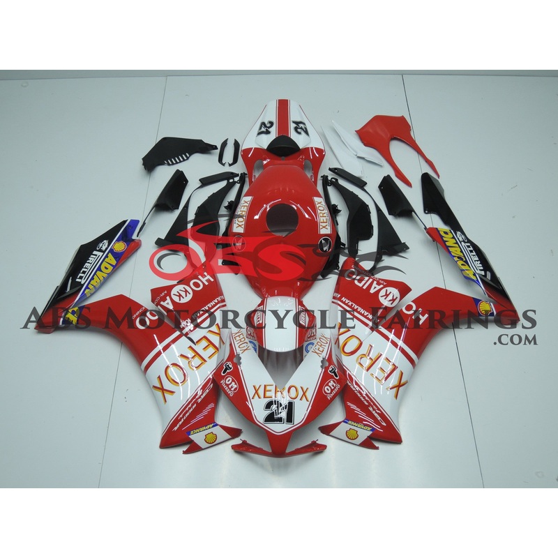 Xerox 21 Red & White 2012-2014 Honda CBR1000RR Xerox 21 Red & White Clear (Injection Mold) Select Bolt Kit