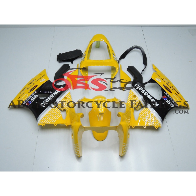 Yellow Arrow 2000-2002 Kawasaki ZX-6R 636 Yellow Arrow Clear (Injection Mold) Select Bolt Kit
