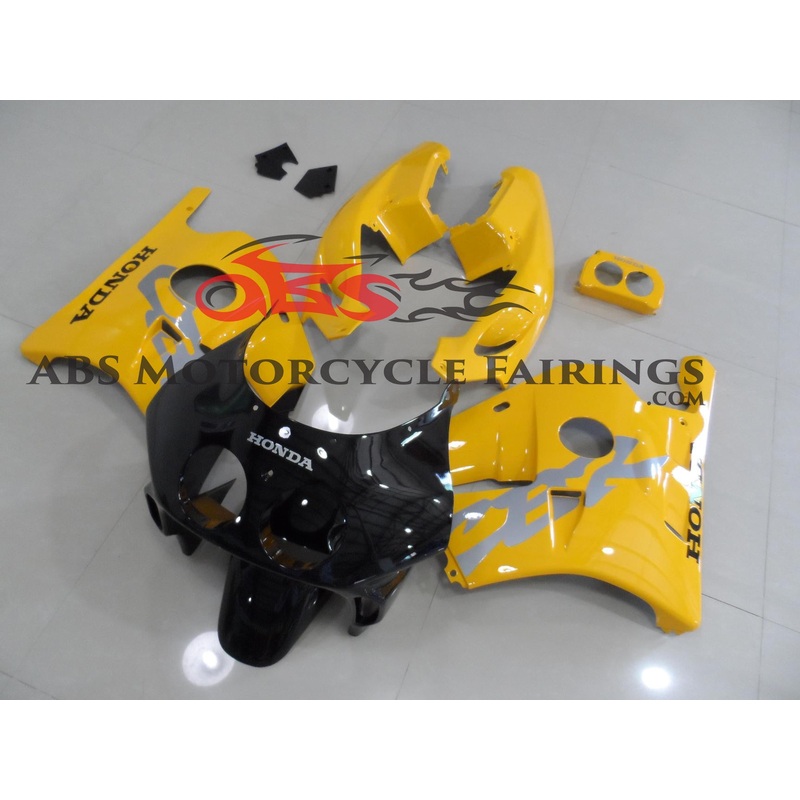 Yellow & Black Honda MC22 Yellow & Black Clear (Injection Mold) Select Bolt Kit
