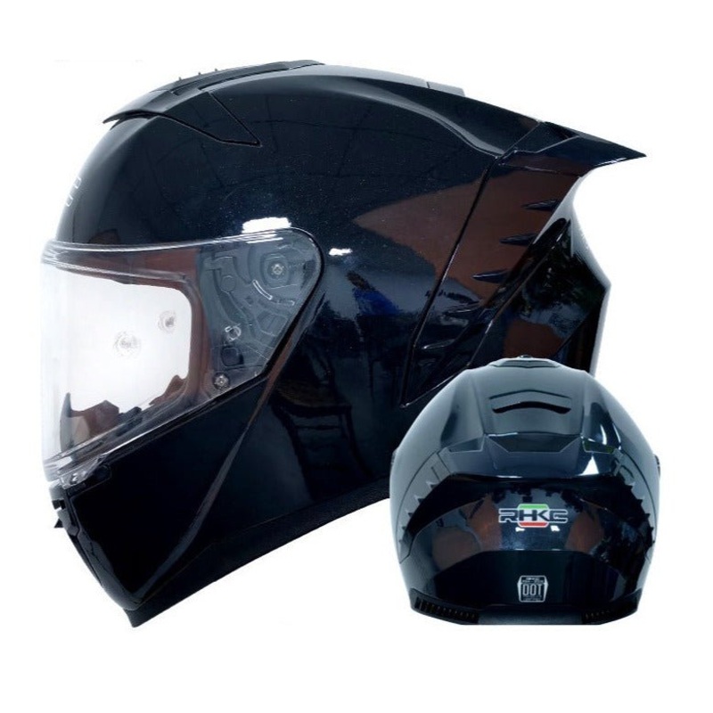 Black 359 Motorcycle Helmet Small (S)= 55-56 CM’s Clear