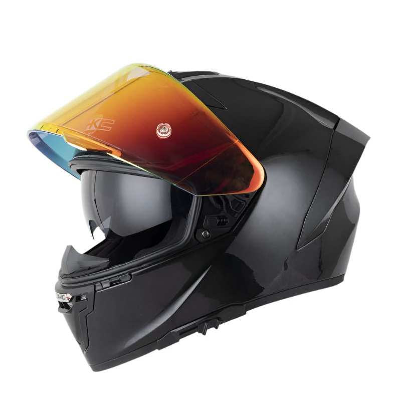 Black RHKC Motorcycle Helmet Small (S)= 53-54 CM’s