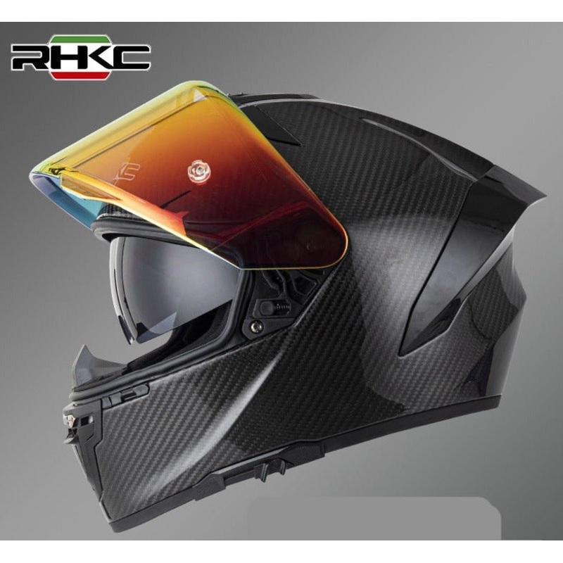 Carbon Fiber 3k RHKC Motorcycle Helmet Small (S)= 53-54 CM’s