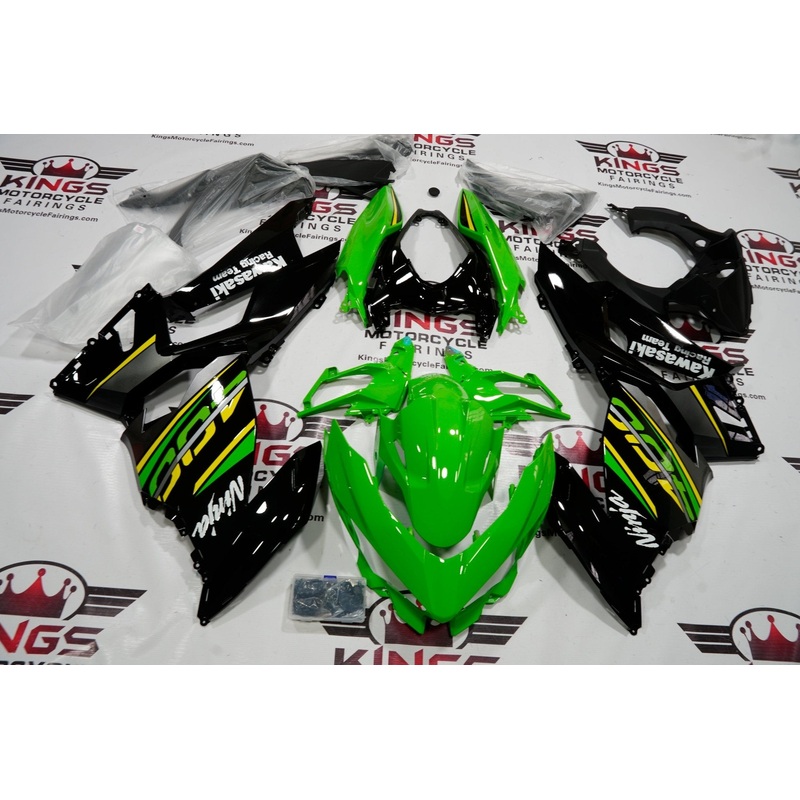 Fairings for Kawasaki Ninja 400 (2018-2023) Green, Black, Yellow No Tank No Seat Cowl No Bolt Kit