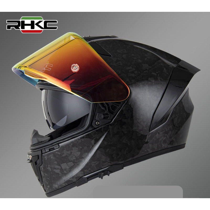 Forged Carbon Fiber RHKC Motorcycle Helmet Small (S)= 53-54 CM’s